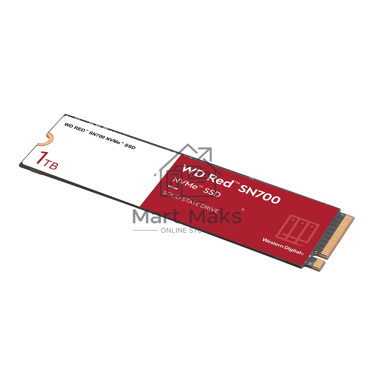 Накопитель SSD WD Red SN700, 1TB, PCIe 3.0 x4, M.2 2280, NVMe, R/W 3430/3000