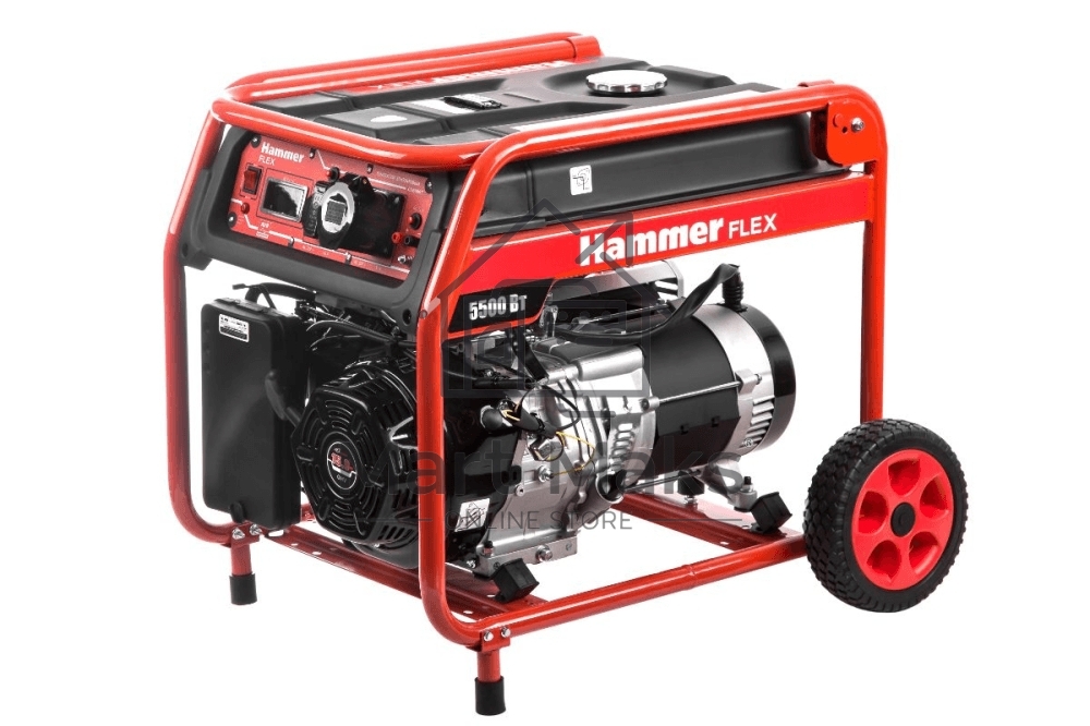 Бензоэлектростанция Hammer Flex GN6000T 5.5КВт 220В 50Гц бак 33л непр.13ч