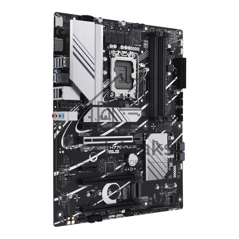 Материнская плата ASUS PRIME H770-PLUS, LGA 1700, Intel H770, 4xDDR5, 4xSATA, 3xM.2 PCIe 4.0 x4, 1xPCIe 5.0 x16, 2xPCIe 4.0 x4, 1xHDMI, 1xDP, 1xUSB-C 3.2 Gen 2, 2xUSB 3.2 Gen 2, 3xUSB 3.2 Gen 1, 1x 2.5Gb LAN, 3x3.5 мм, 7.1, ATX