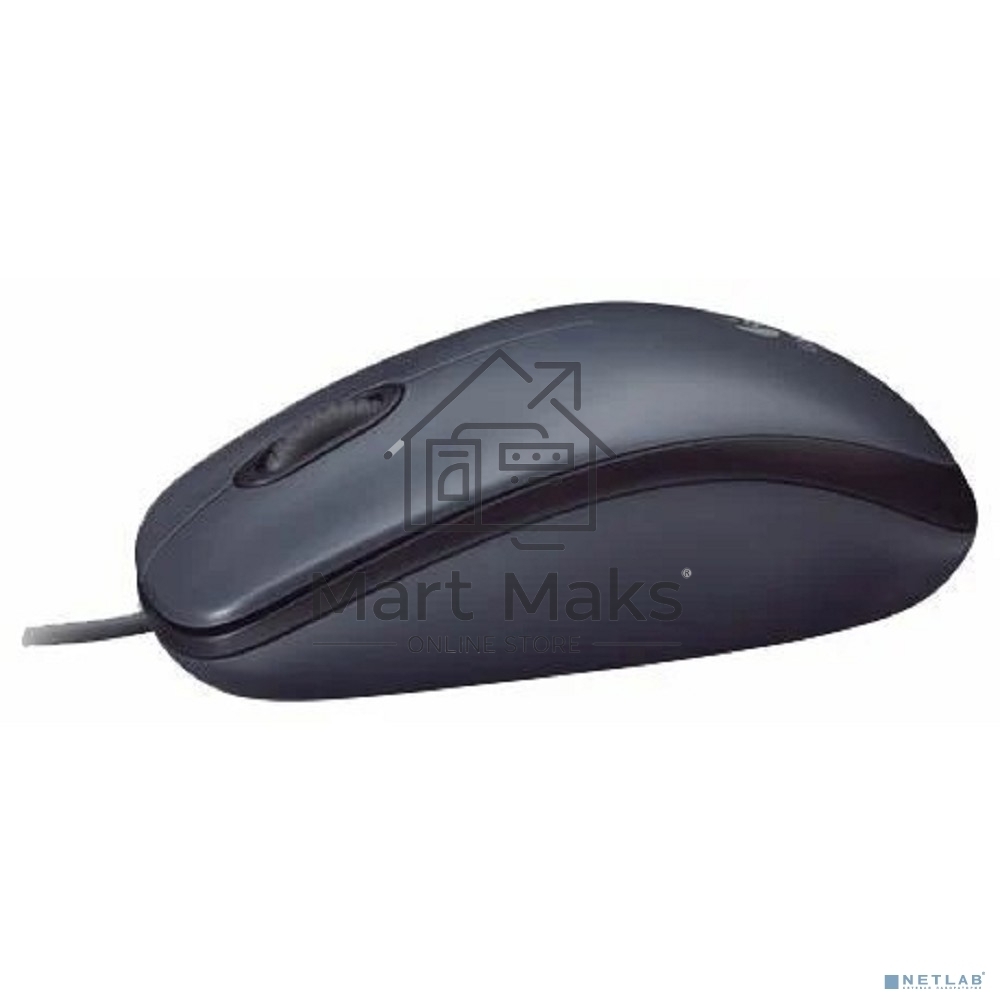 Мышь проводная Logitech M90 черный/серый, 1000 dpi, USB, кнопки - 3