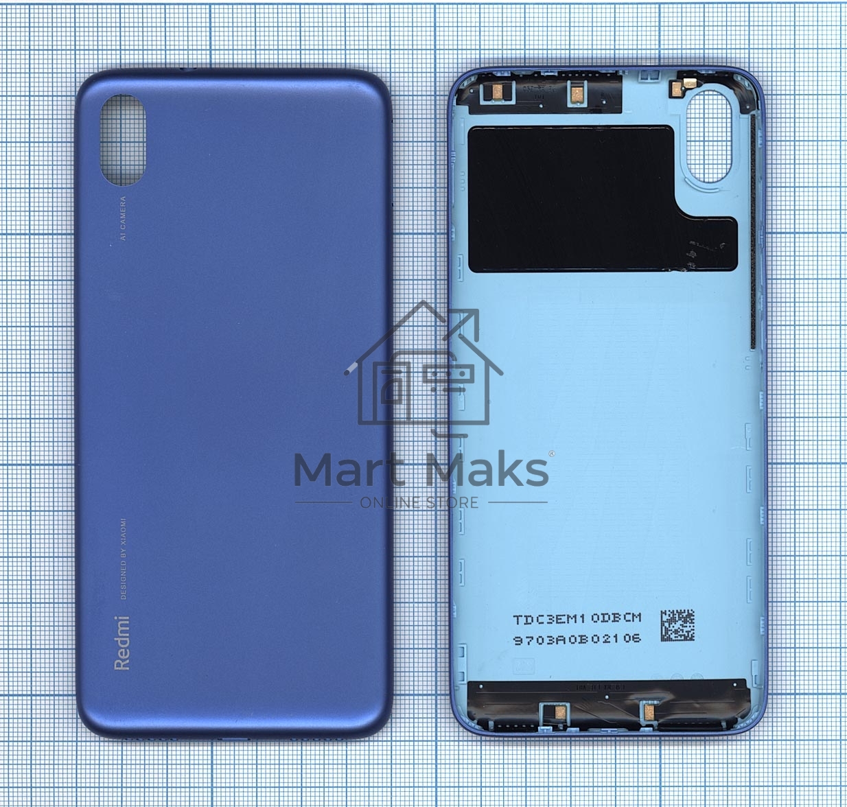 Задняя крышка для Xiaomi Redmi 7A синяя