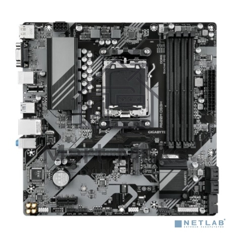 Материнская плата Gigabyte A620M DS3H, Micro-ATX, AM5, AMD A620, 4xDDR5, 4xSATA, 1xM.2, 1xPCI-E 4.0 x16, 1xPCI-E x1, 1xHDMI, 1xDP, 1xVGA, 1x 1Gb LAN, 1xUSB 3.2 Gen 1, 4xUSB 2.0, 3x3.5mm, 7.1, ATX