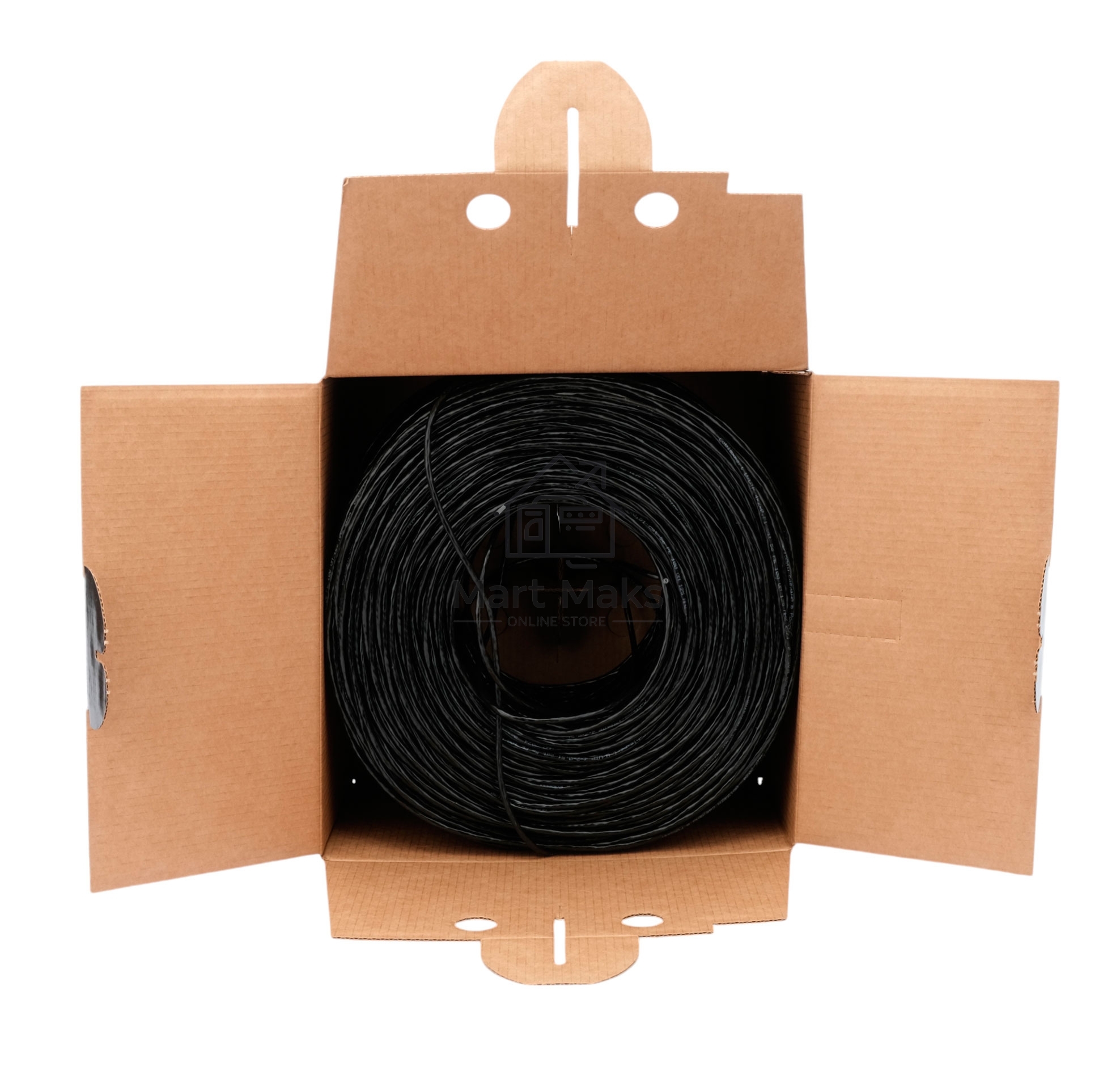 Кабель Cablexpert Россия, UPC-5051E-4-CU-OUT, UTP outdoor 4x2x0.51, медный, кат.5e, однож., 305м, box, черный