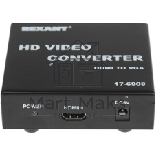 Переходник Rexant 17-6934 HDMI - VGA, 3. 5 mm аудио с питанием