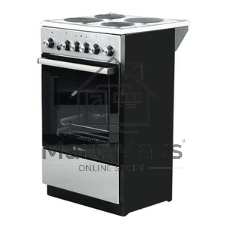 Плита электрическая De Luxe 5004.16э 010 серебристый, конфорок 4 шт, духовка 46 л, гриль, 50 см x 85 см x 50 см