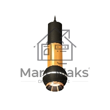 Светильник Ambrella XP1102030 SBK/PYG черный песок/золото желтое полированное MR16 GU5.3 LED 3W 4200K