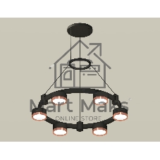 Светильник Ambrella light XR92051103/6 SBK/PPG черный песок/золото розовое полированное GX53 (A9205, C9232, N8126)