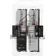 Оперативная память Kingston Fury Beast, DDR5, 32Gb (2x16Gb), 6000MHz, CL30, DIMM, с радиаторами, белый