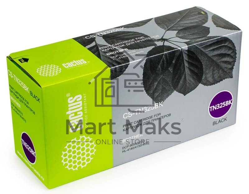 Картридж лазерный Cactus CS-TN325BK черный (4000 стр.) для Brother DCP 9055/9270; HL 4140/4150/4570