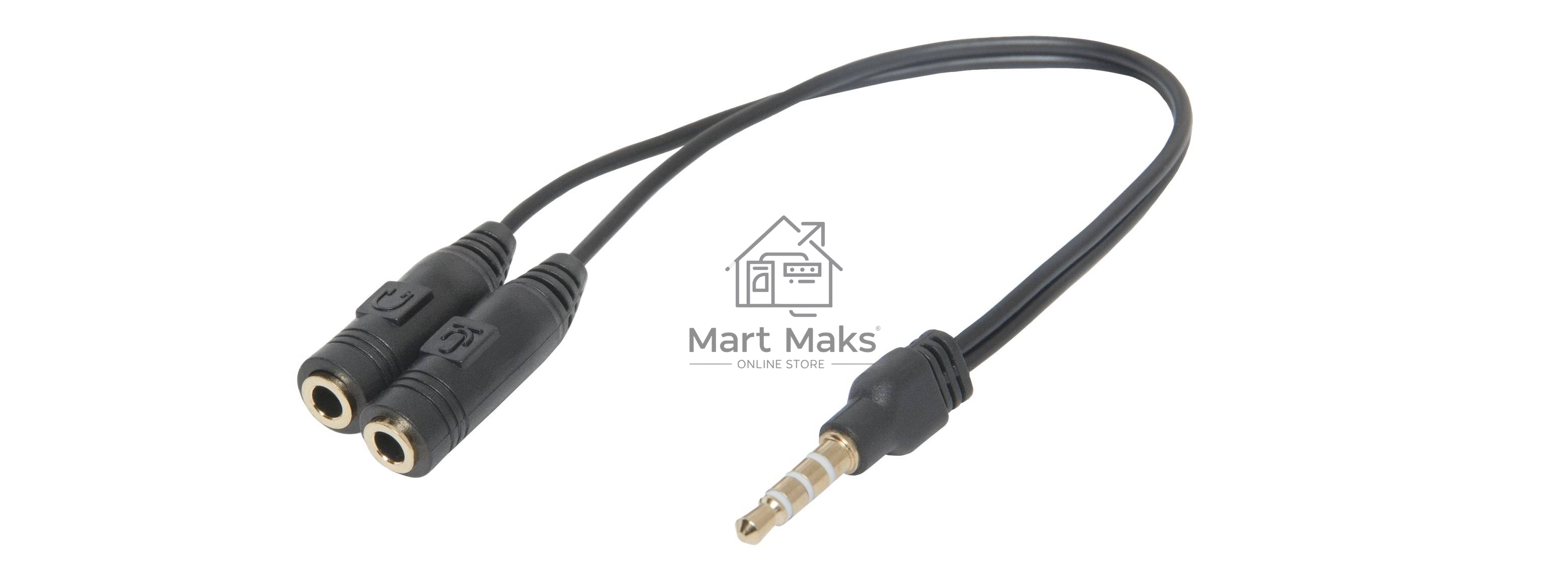 Переходник Defender Headset Jack 2*3.5jack - 3.5 4pin jack 0,15м