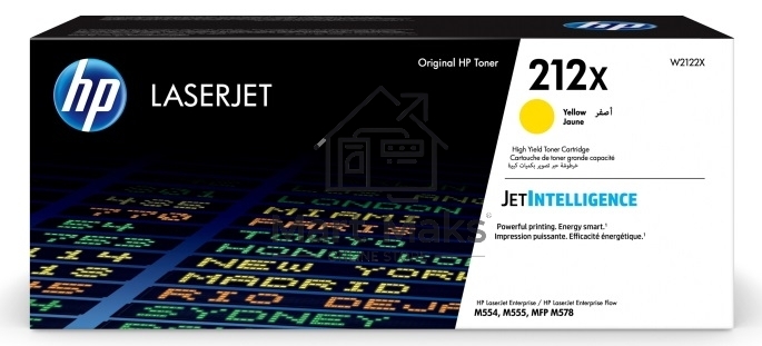 Картридж лазерный Cartridge HP 212X для CLJ Enterprise M554/M555/M578, желтый ( 10 000 стр.)