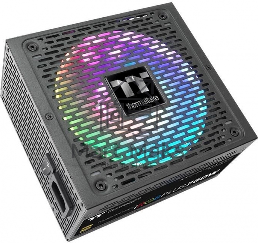 Блок питания Thermaltake Toughpower iRGB PLUS 750W RTL (PS-TPI-0750F3FDGE-1), 750Вт, 80 PLUS Gold, 140мм, модульный, черный