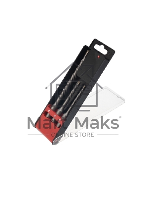 Набор буров по бетону 5х110, 6х110, 8х160 мм, 3 шт., в пластиковой коробке SDS PLUS Kranz