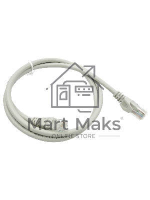 Патч-корд Buro UTP 4 пары cat6 CCA molded 1м серый RJ-45 (m)-RJ-45 (m)