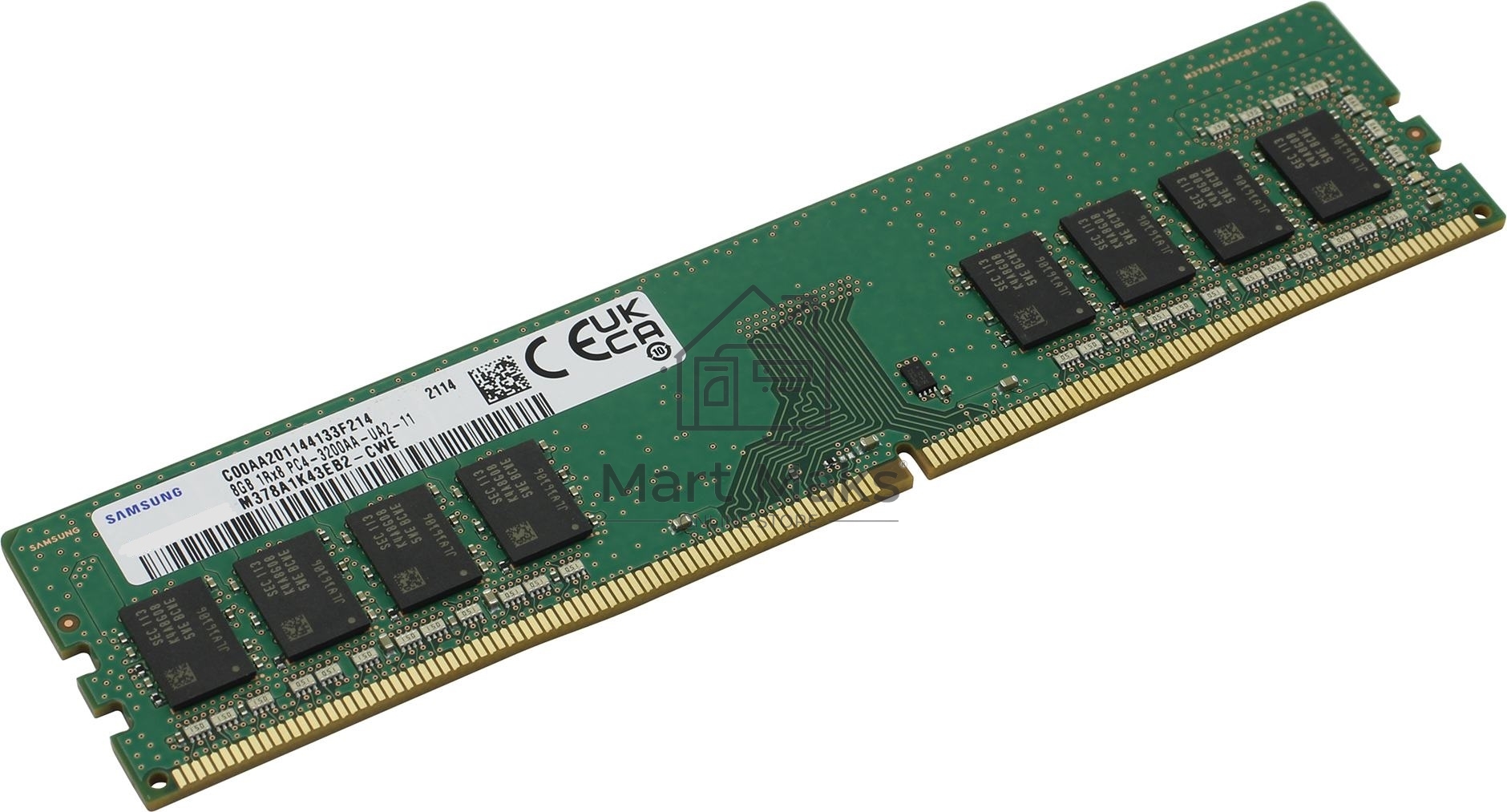 Оперативная память Samsung, DDR4, 8GB (1x8GB), 3200MHz, CL21, DIMM, OEM