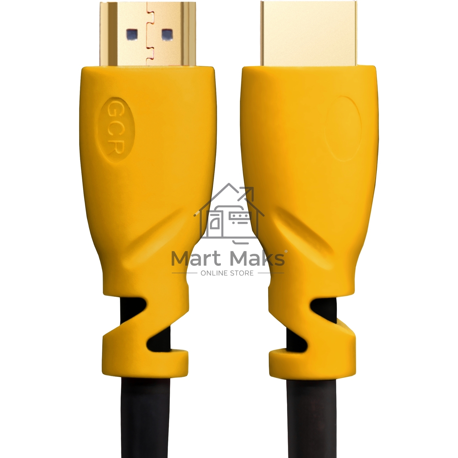 Кабель Greenconnect Кабель 1.5m v1.4 HDMI M/M черный, желтые коннекторы, OD7.3mm, 30/30 AWG, позолоченные контакты, Ethernet 10.2 Гбит/с, 3D, 4K, экран (GCR-HM340-1.5m)