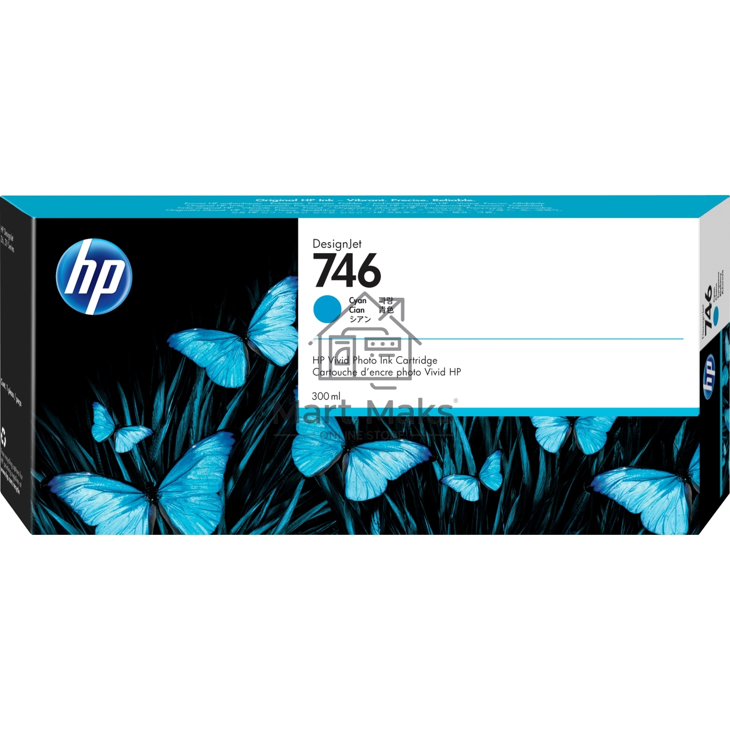 Картридж струйный HP 746 300-ml голубой Ink Cartridge