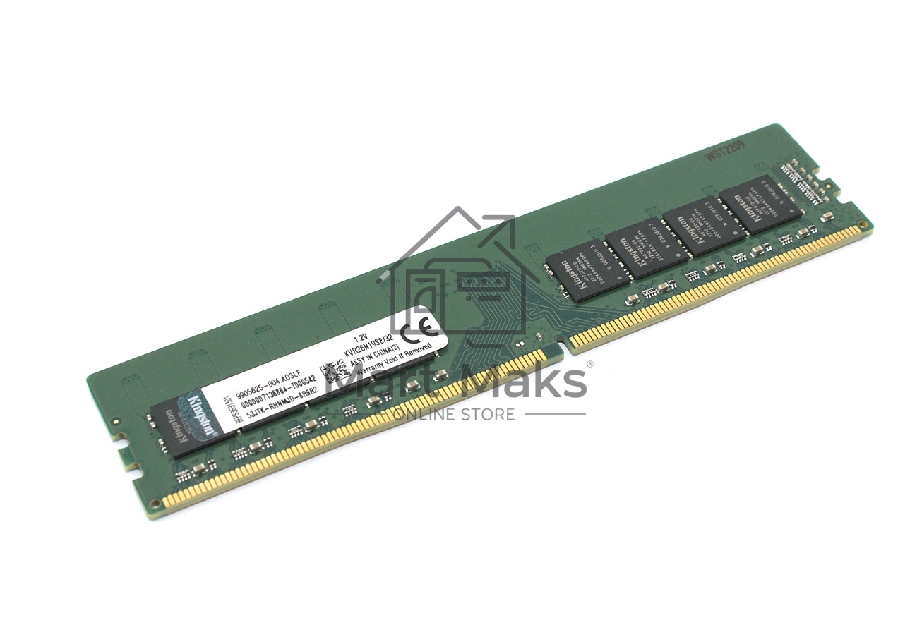 Оперативная память Kingston ValueRAM, DDR4, 8GB, 2666MHz, CL19, DIMM