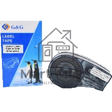 Картридж ленточный G&G GG-M21-500499 черный на белом 12.7x4.9 для Brady BMP21-PLUS, BMP21-LAB