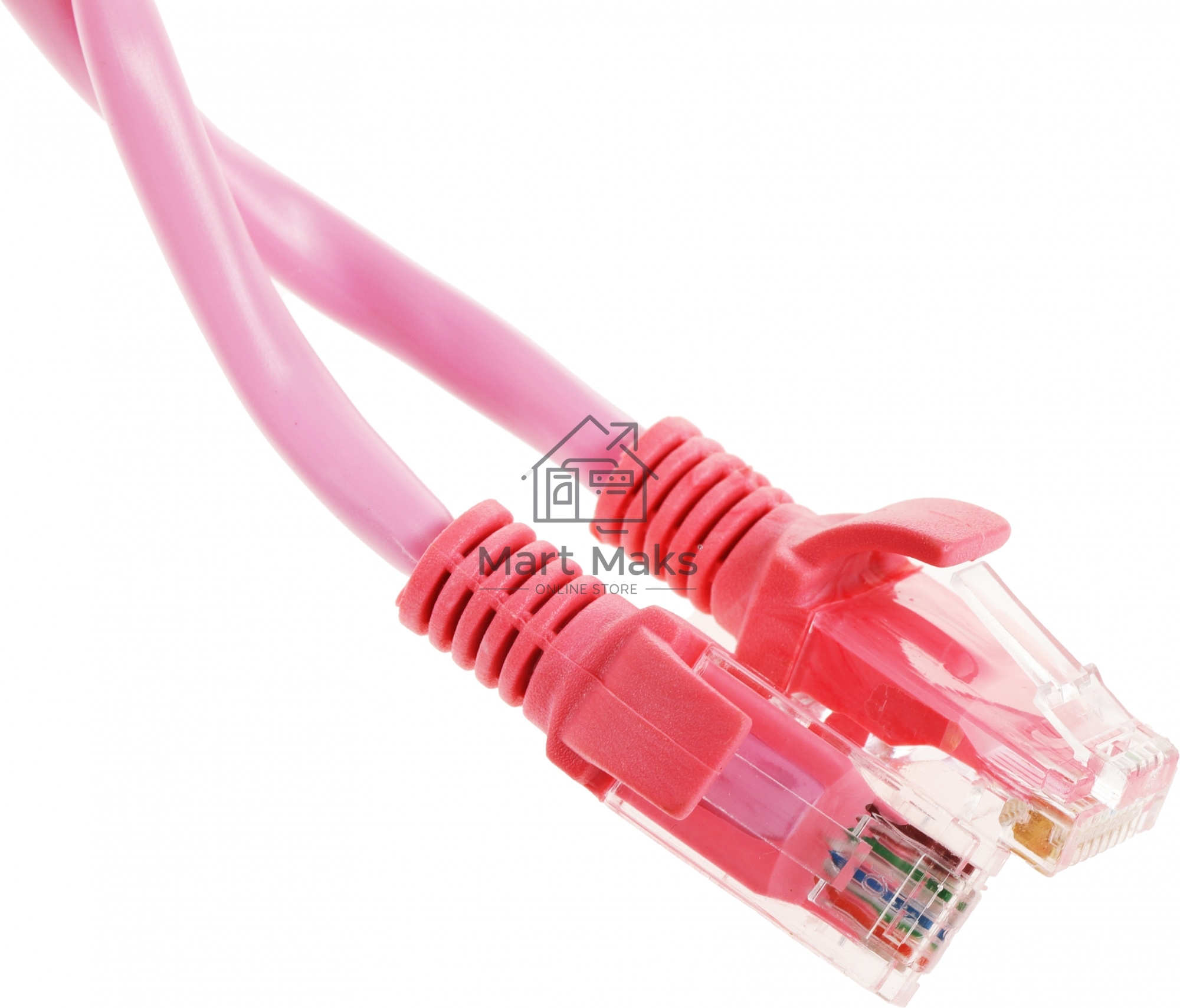 Патч-корд UTP Cablexpert кат.5e, 5м, литой, многожильный (розовый)