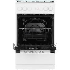 Плита комбинированная Gorenje GK5A21WH белый, конфорок 4 газовых, духовка 68 л, 50 см x 85 см x 59.4 см