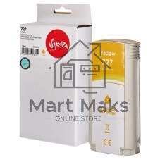 Картридж струйный Sakura B3P21A (№727 Yellow) для HP, желтый, 130 мл.