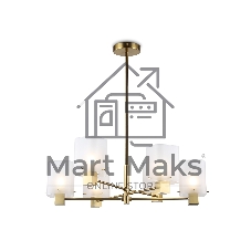 Люстра Ambrella light LH57031/6 BS/SM латунь/дымчатый E14/6 max 40W D690*690