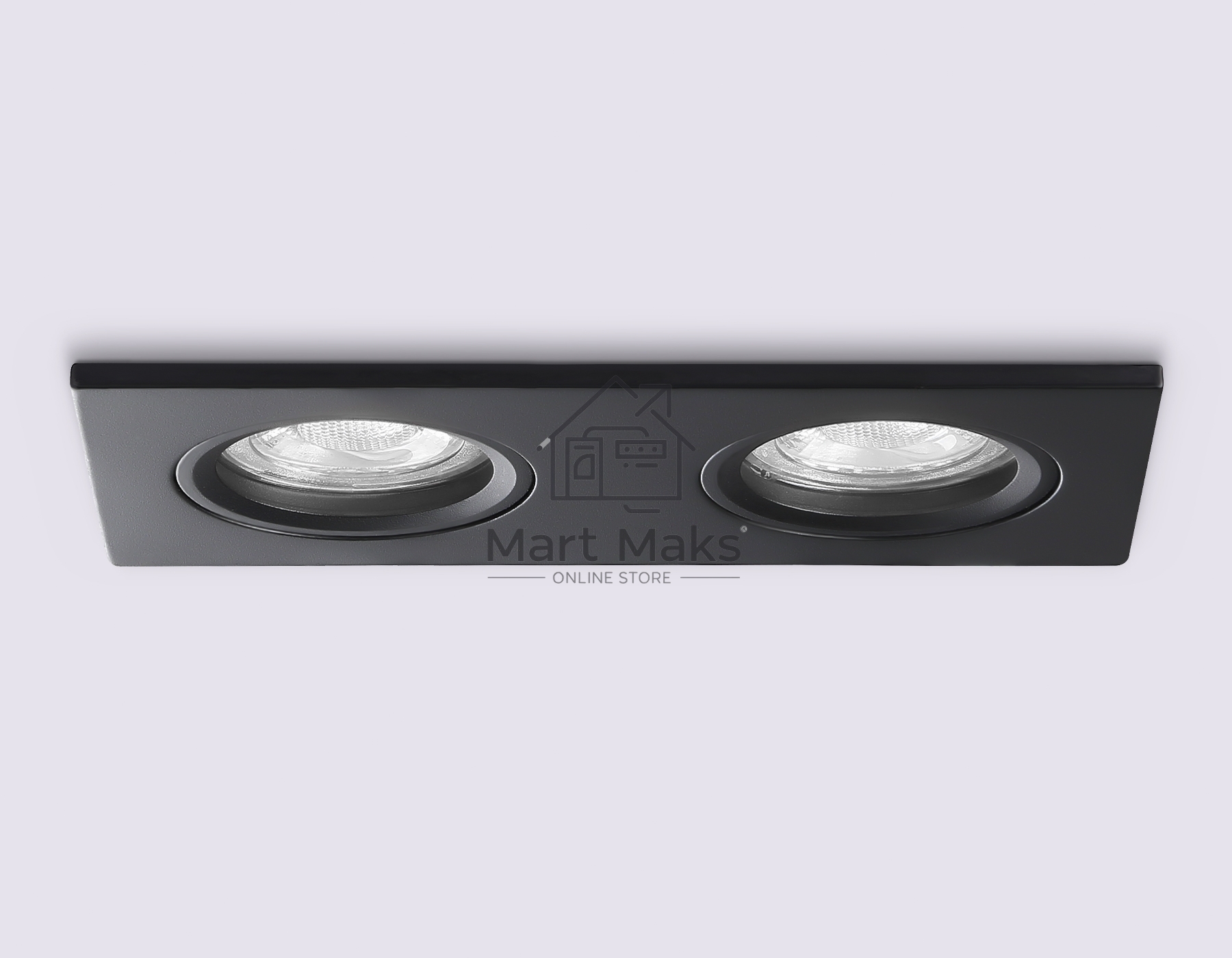 Светильник встраиваемый TN102461/2 BK черный GU5.3 160*81*28
