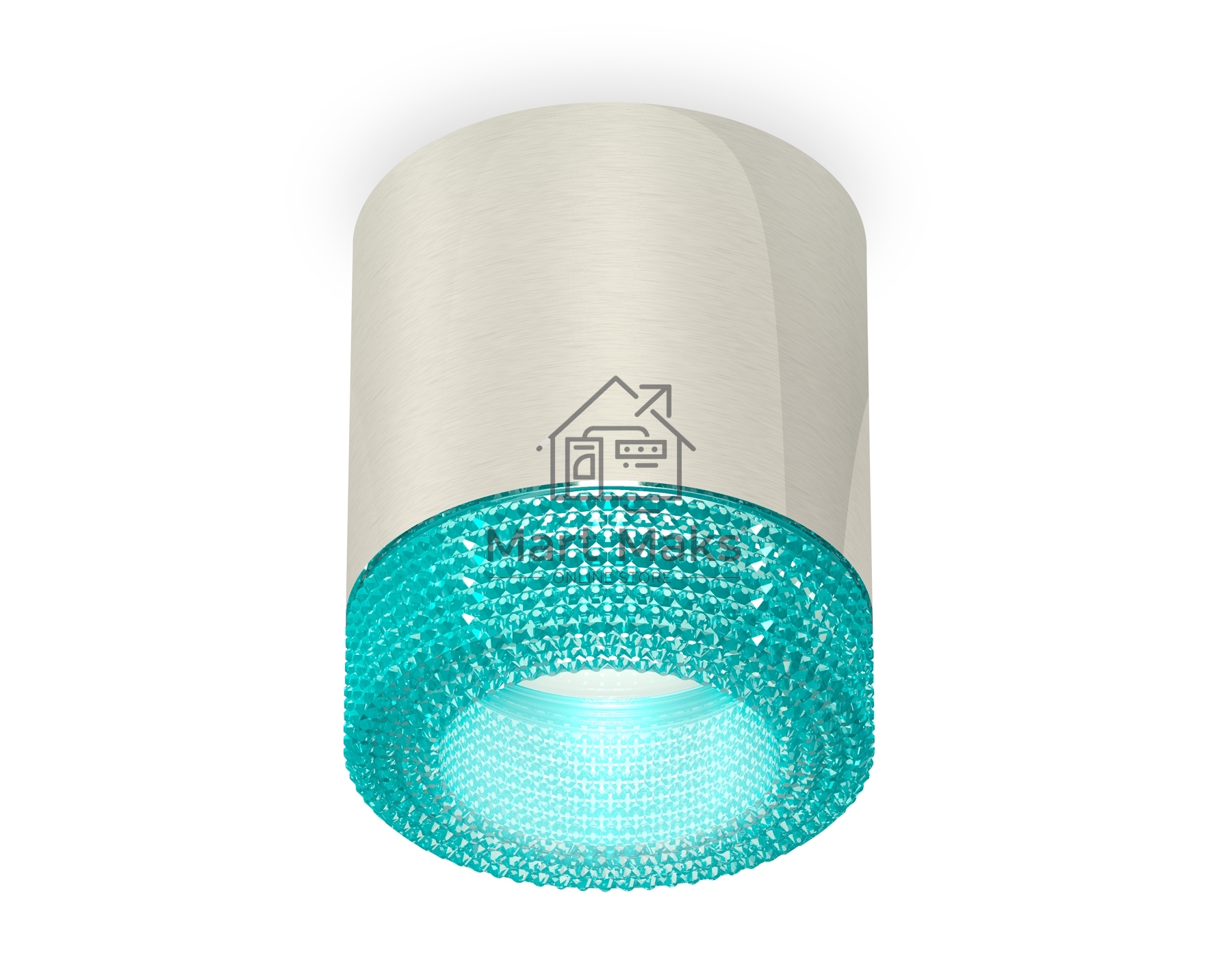 Светильник Ambrella Light XS7405005 PSL/BL серебро полированное/голубой MR16 GU5.3 (C7405, N7194)