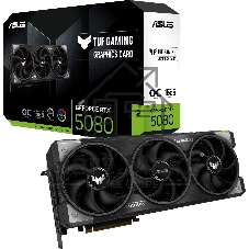 Видеокарта ASUS TUF Gaming GeForce RTX 5080 OC Edition, 16 GB GDDR7, 256 bit, 3xDisplayPort, 2xHDMI, GPU 2730 MHz