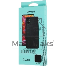 Чехол (клип-кейс) BORASCO Silicone Case, для Xiaomi Poco M4 Pro, черный (матовый) 70106