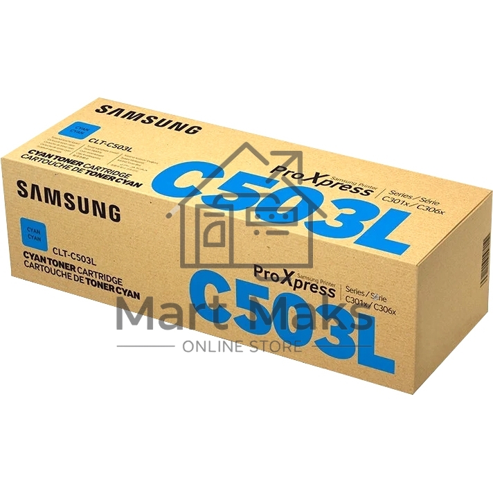 Картридж лазерный Samsung CLT-C503l SU016A голубой для Samsung C3010/C3060 (5000стр.)