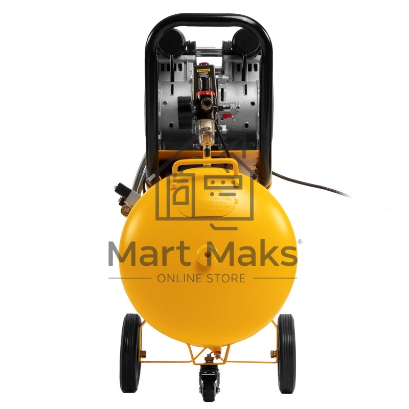 Компрессор безмаслянный малошумный DLS 3300/100, 3300 Вт,3х1100, 100 л, 570 л/мин блок упр Denzel