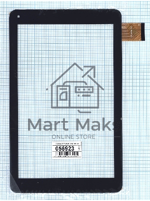 Сенсорное стекло (тачскрин) DXP2-0339-101C черное