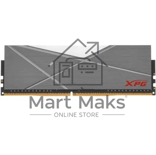 Оперативная память XPG Spectrix D50, DDR4, 16GB (1x16 GB), 3600 MHz, CL18, DIMM, радиатор, RGB, серый
