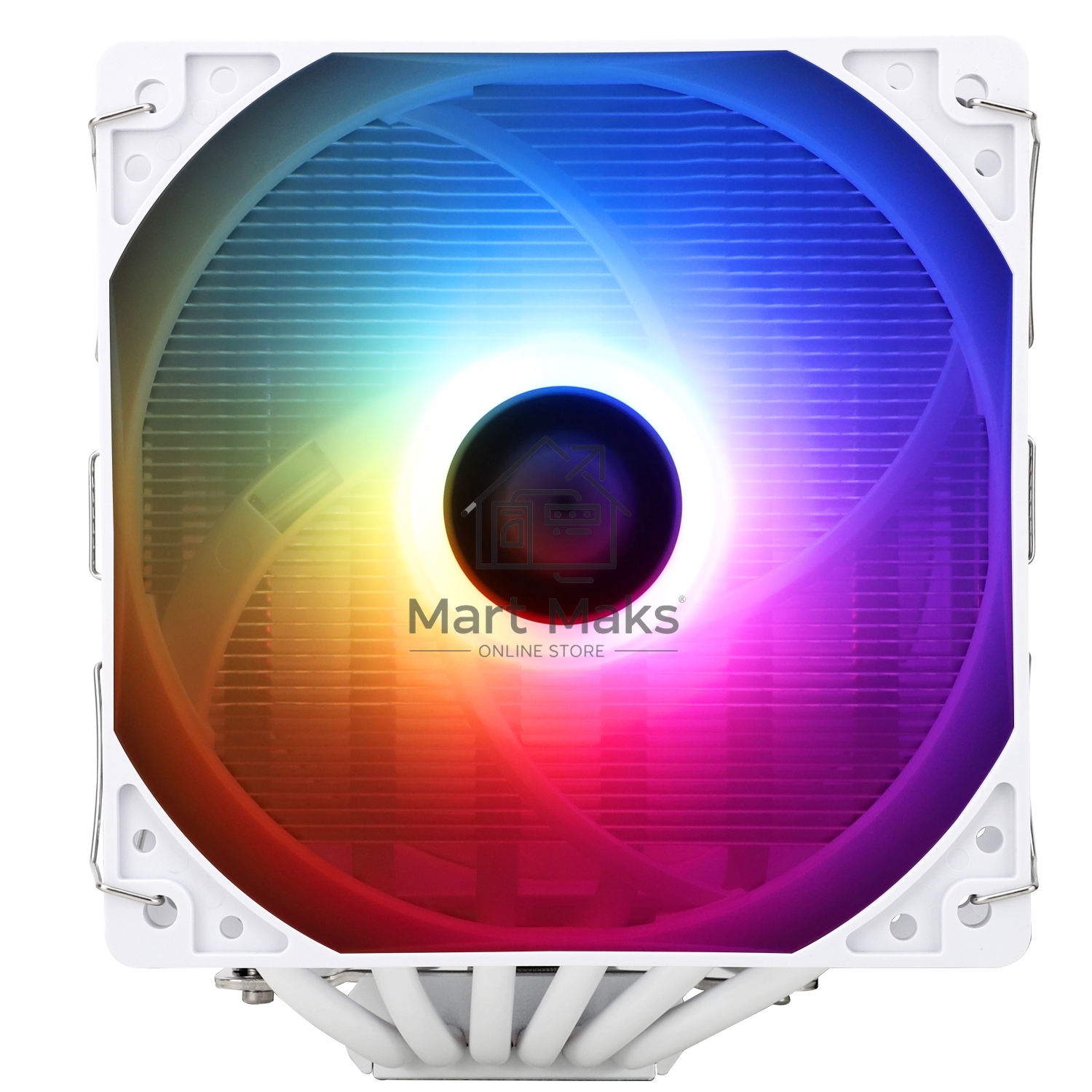 Кулер для процессора Thermalright Peerless Assassin 120 SE White ARGB (4-pin PWM, 155mm, Ni/CU, 6x6mm, ARGB, 2x120mm, 66.17CFM, 25.6dBA, 1550RPM, S: 1700, 1200, 115X, AM5, AM4)