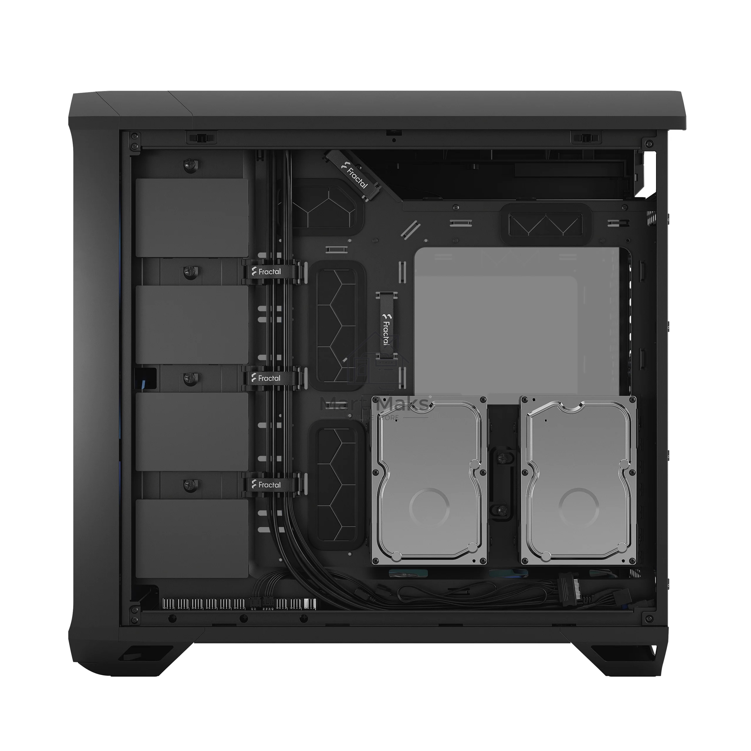 Корпус Fractal Design Torrent Black RGB TG Light Tint / E-ATX, TG, 2x3.5, 4x2.5, 7xPCI, 1xUSB-C, 2xUSB3.0 / 2x180mm, 3x140mm ARGB fans inc. / FD-C-TOR1A-04