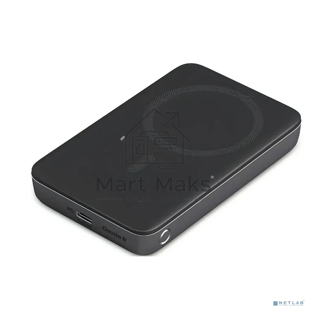 Портативный аккумулятор Aukey Magnetic2 10000 Qi2 черный