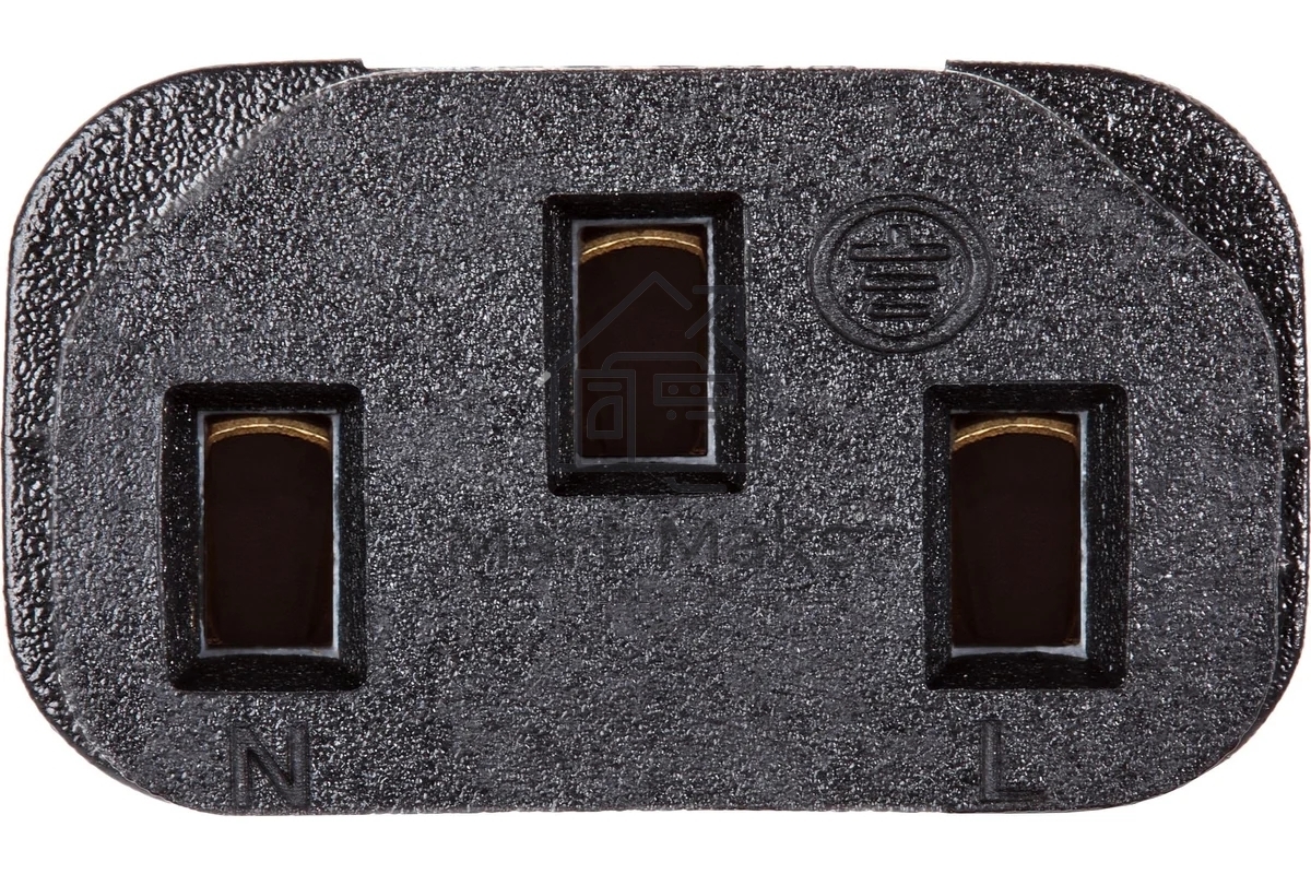 Кабель компьютер-розетка 220V EURO VDE 3G*1.0mm2 медь TELECOM TE021-CU 1,8м