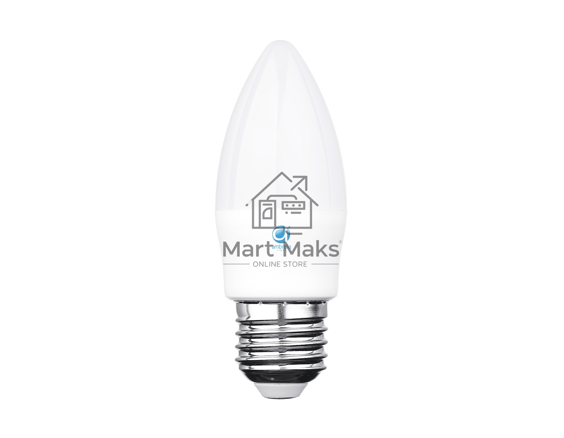 Светодиодная лампа 206283 LED C37-PR 8W E27 3000K (75W)