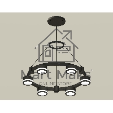 Светильник Ambrella light XR92051200/6 SBK/FR черный песок/белый матовый GX53 (A9205, C9232, N8415)