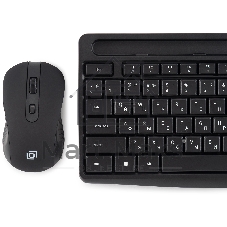 Комплект клавиатура+мышь Oklick S275W беспроводной, USB, 1600 DPI, чёрный