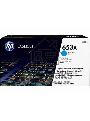 Тонер Картридж HP 653A CF321A голубой для HP MFP M680 (16000стр.)