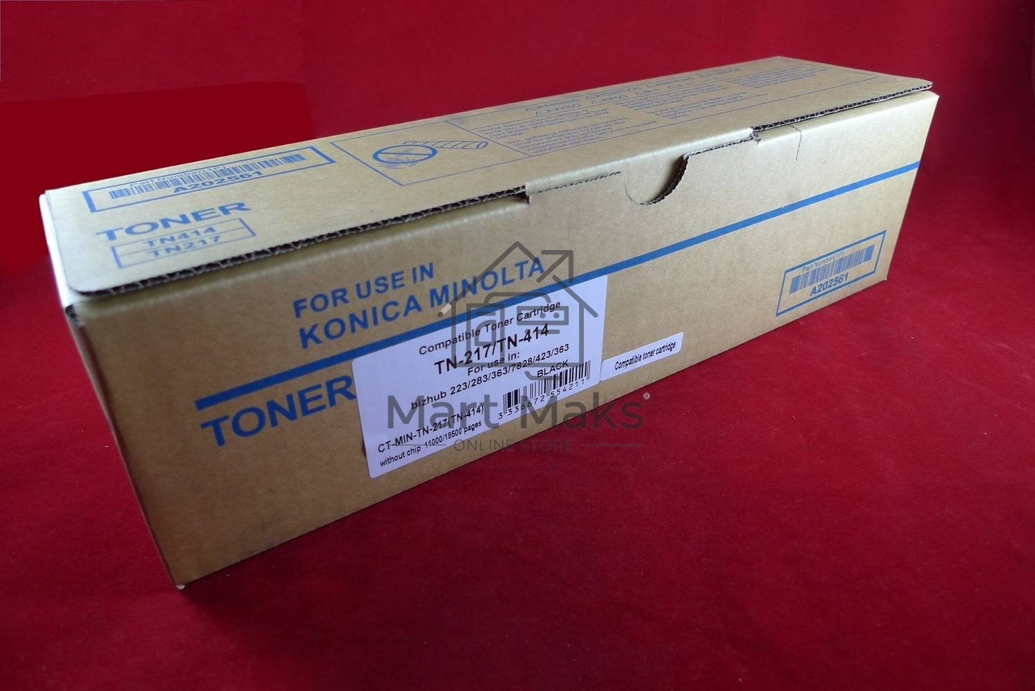 Тонер Konica-Minolta bizhub 223/283/363/423 TN-217/TN-414 (туба, 512г) JPN