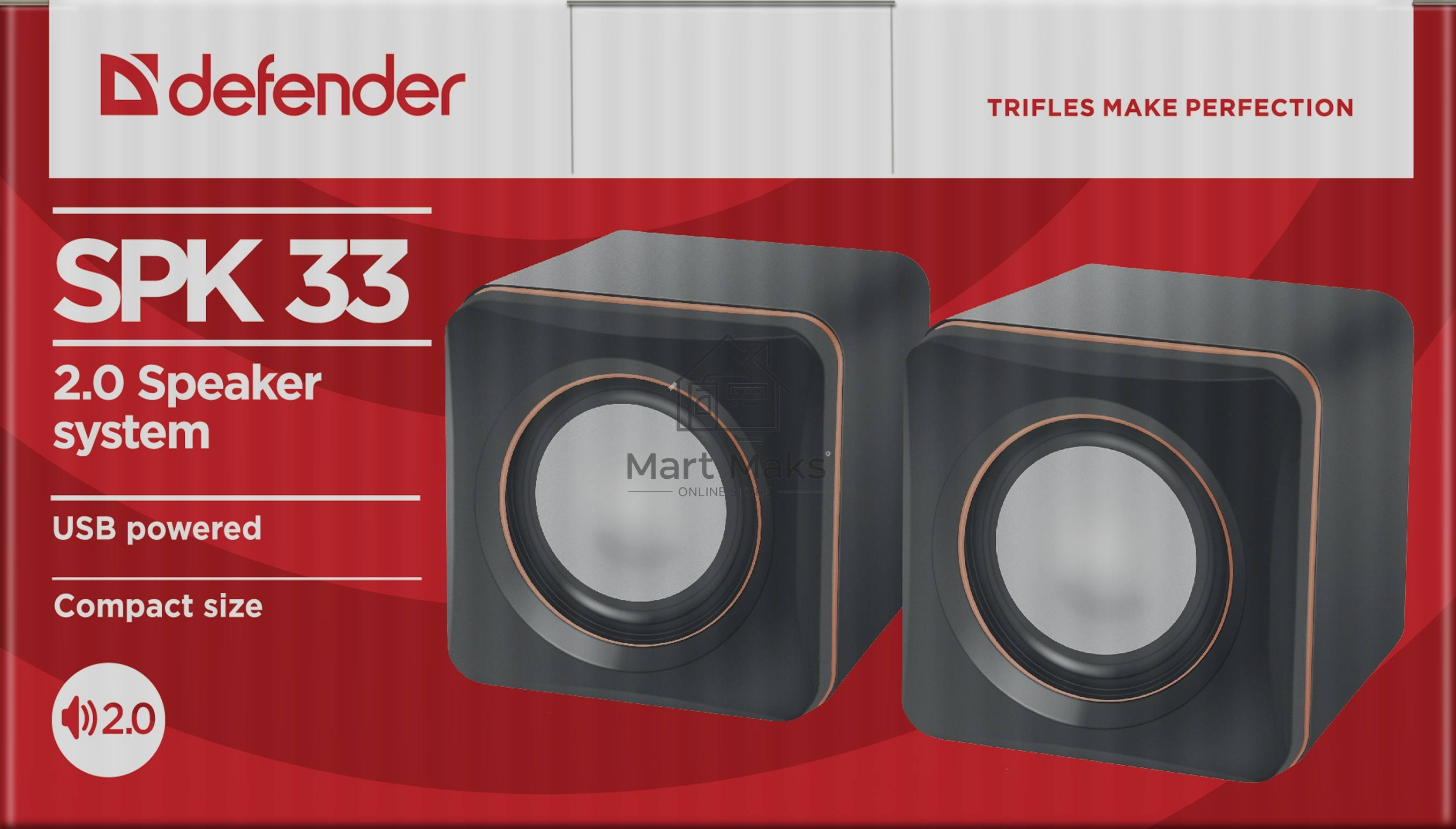 Колонки Defender SPK 33 (2.0,5 Вт, питание от USB)