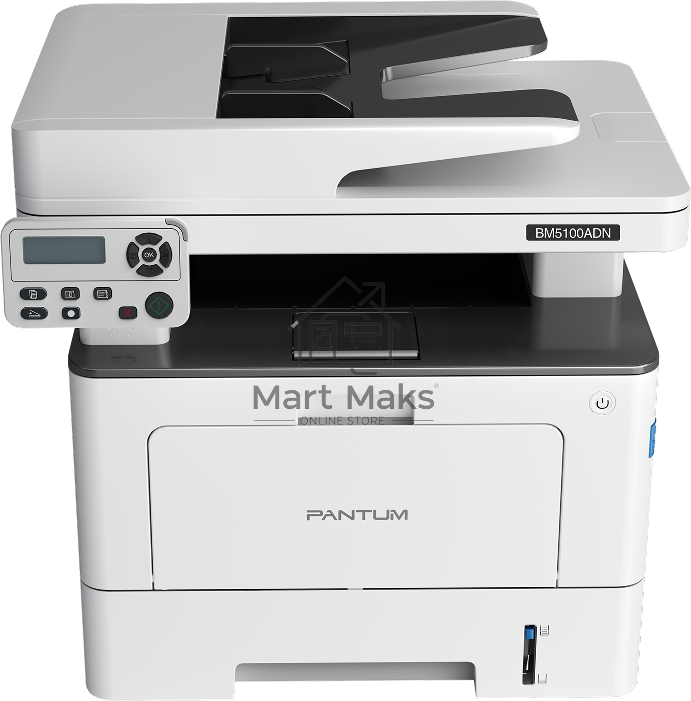 МФУ лазерный Pantum BM5100ADN, A4, ч/б, печ. до 40 стр/мин., скан. до 24 стр/мин., 1200 x 1200 dpi, USB, RJ-45