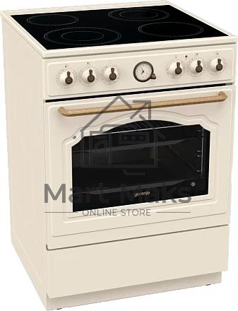 Плита электрическая Gorenje GECS6B70CLI белый, конфорок 4 электрических, духовка 71 л, 60 см x 85 см x 60 см