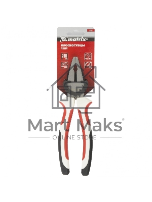 Плоскогубцы Matrix Premium, 200 мм, трехкомпонентные рукоятки