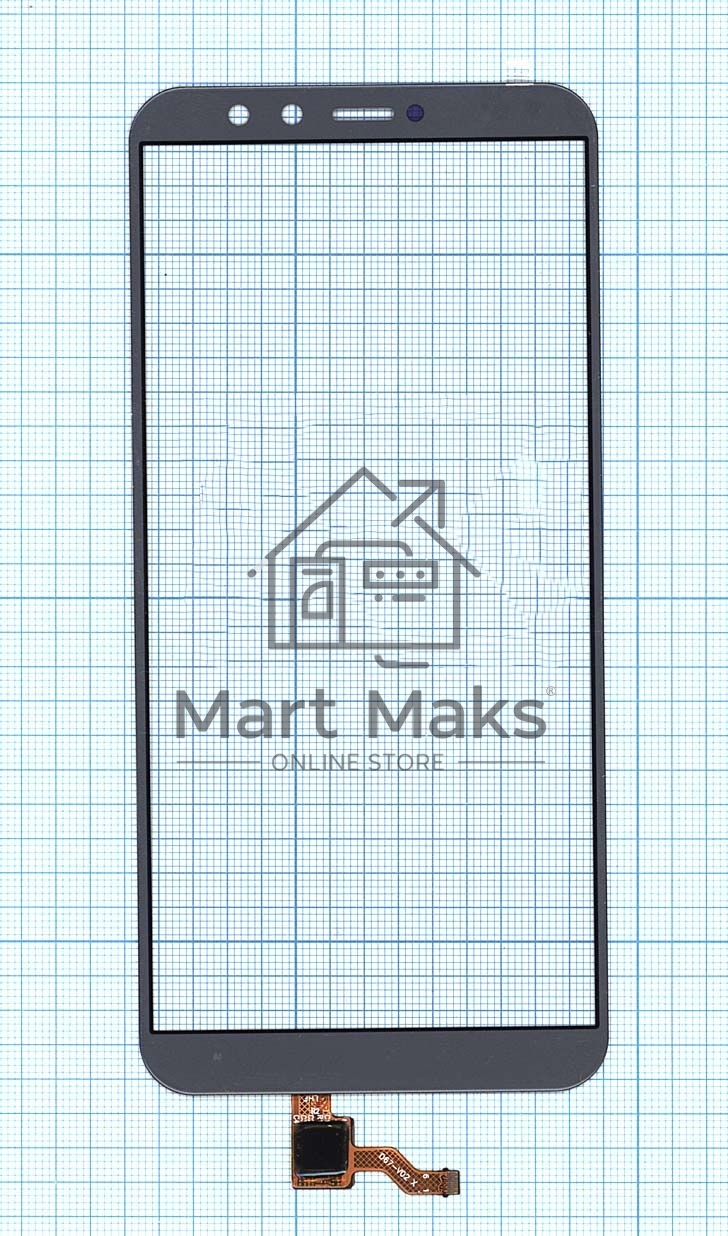 Сенсорное стекло (тачскрин) для Huawei Honor 9 Lite, серое