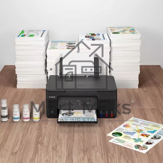 МФУ струйный Canon PIXMA G3430 (5989C009), A4, цветное, печ. 11 стр/мин. (ч/б) 6 стр/мин. (цвет), скан. до 3.16 стр/мин., 4800 x 1200 dpi (печать) 600x1200dpi (скан.), USB, Wi-Fi, Air Print, Mopria